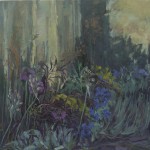 "Allium siculum and Johnson's Blue" Oil on linen 60cm x 60cm SOLD