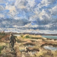 “At one… Ballyhenry Island, Strangford Lough” Oil on canvas 60cm x 50cm x 4cm